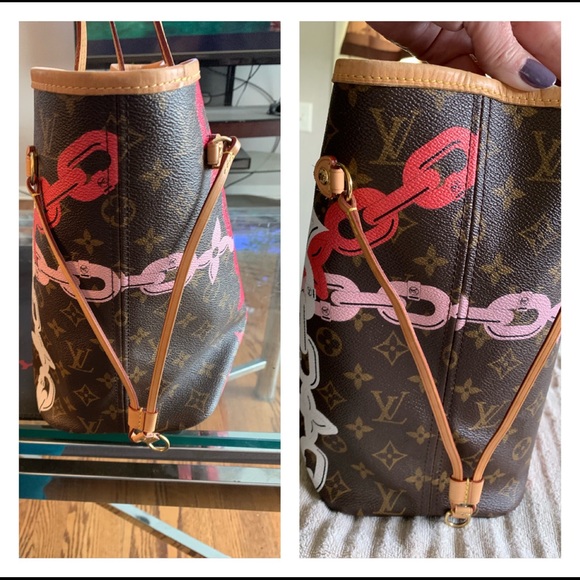 Authentic Louis Vuitton Bay Chain Neverfull MM - Picture 7 of 8